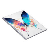 Vlinder Wilde Natuur Dierlijke Kleur Kunst Schilde Notitieboek (Rechterzijde)