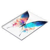 Vlinder Wilde Natuur Dierlijke Kleur Kunst Schilde Notitieboek (Linkerzijde)