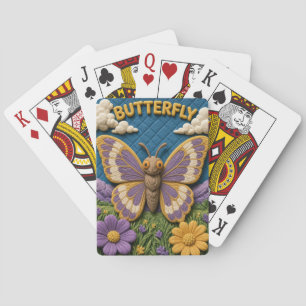 Vlinder Wilde Weide Moderne KlayKoo Pokerkaarten