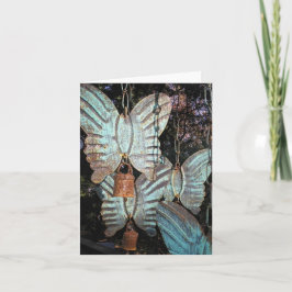 Vlinder windklok kaartjes feestdagen kaart