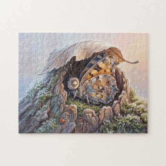 Vlinder Winterrust in Holle Boom Legpuzzel (Horizontaal)