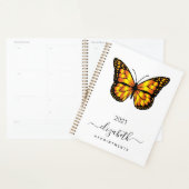 Vlinder wit goud zwart 2025 planner (Display)
