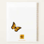 Vlinder wit goud zwart 2025 planner (Achterkant)