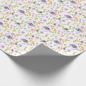 Vlinder Witte Lavendel Bloem Cadeaupapier (Hoek)