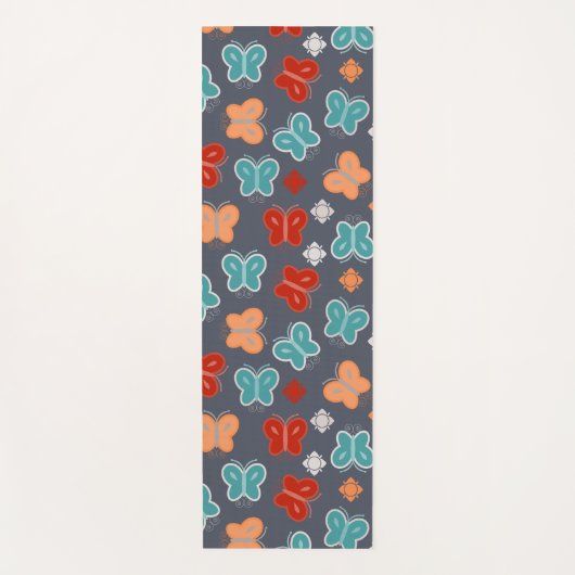 vlinder yogamat (Voorkant)