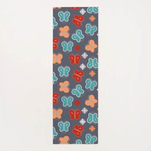 vlinder yogamat (Achterkant)