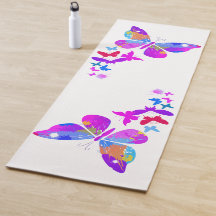 vlinder yogamat