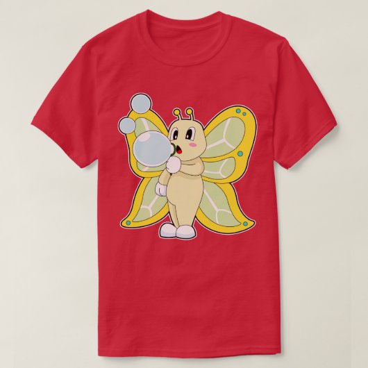 Vlinder zeepbellen t-shirt (Design voorkant)