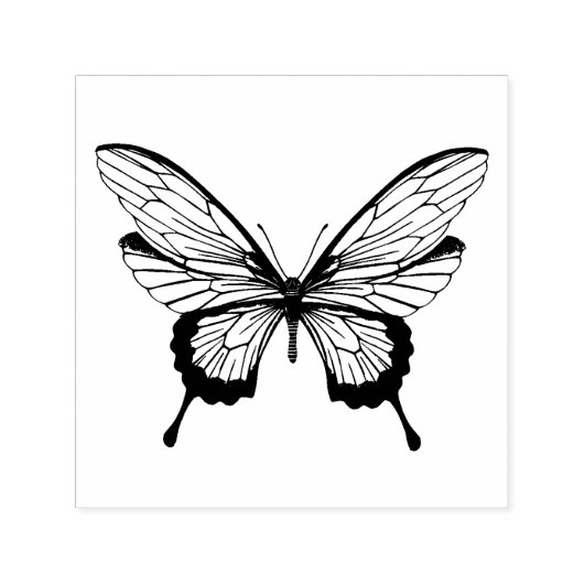 Vlinder zelfinkende stempel (Design)
