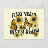  vlinder | Zoek uw binnenste gloed Briefkaart (Voorkant)