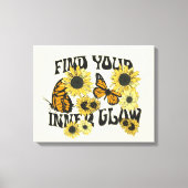 vlinder | Zoek uw binnenste gloed Canvas Afdruk (Voorkant)