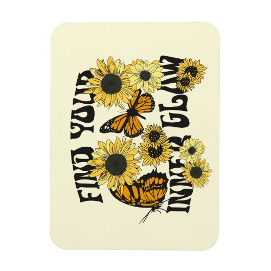 vlinder | Zoek uw binnenste gloed Magneet (Verticaal)