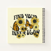  vlinder | Zoek uw binnenste gloed Notitieboek (Achterkant)