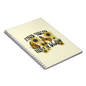 vlinder | Zoek uw binnenste gloed Notitieboek (Rechterzijde)