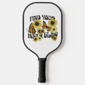  vlinder | Zoek uw binnenste gloed Pickleball Paddle (Achterkant)
