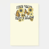  vlinder | Zoek uw binnenste gloed Post-it® Notes (Voorkant)