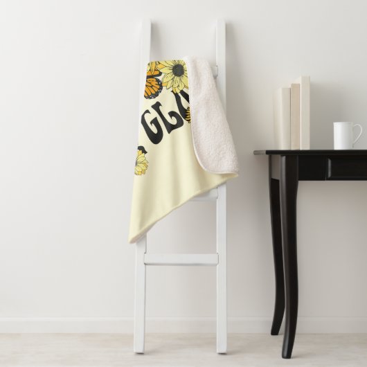  vlinder | Zoek uw binnenste gloed Sherpa Deken (In situ)