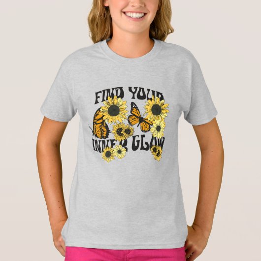 vlinder | Zoek uw binnenste gloed T-shirt (Voorkant)