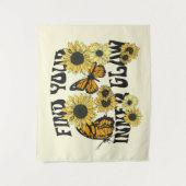  vlinder | Zoek uw binnenste gloed Wandkleed (Voorkant)