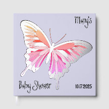 Vlinder Zoete Palet Baby Shower Zilver Folie