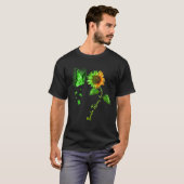 Vlinder Zonnebloem Hersenschade Bewustzijn T-shirt (Voorkant volledig)