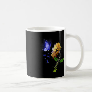 Vlinder Zonnebloem Hydrocefalus Awareness 2 Koffiemok