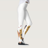 Vlinder & Zonnebloem Leggings – Levendig en Stijl (Rechts)