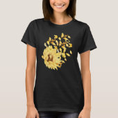 Vlinder zonnebloem t-shirt (Voorkant)