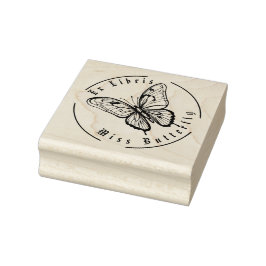 Vlinder Zwart en Wit Persoonlijk Rubberstempel