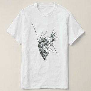 Vlinder Zwart Wit Abstract Stam Tattoo Kunst T-shirt