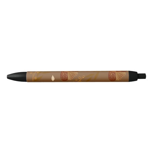 Vlinder Zwarte Inkt Pen (Voorkant)