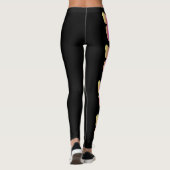 Vlinder Zwarte Leggings (Achterkant)
