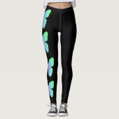 Vlinder Zwarte Leggings (Voorkant)