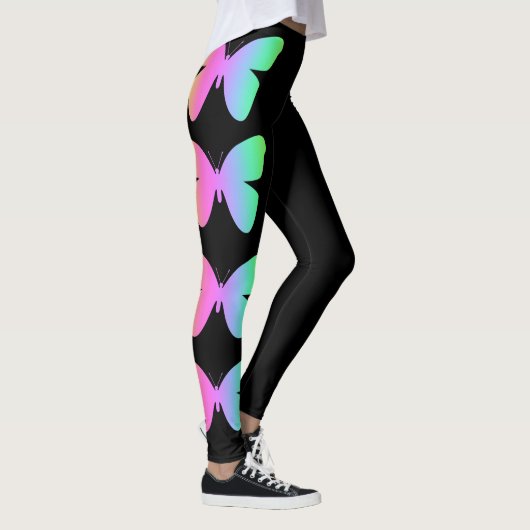 Vlinder Zwarte Leggings (Rechts)