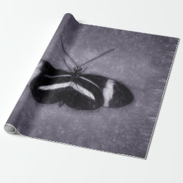  vlinder zwarte Paarse Victoriaans ontkoppeling Cadeaupapier