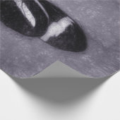  vlinder zwarte Paarse Victoriaans ontkoppeling Cadeaupapier (Hoek)