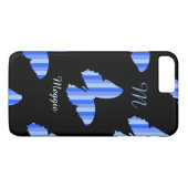 vlinderafbeelding met naam en initiaal Case-Mate iPhone case (Achterkant (Horizontaal))