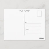 Vlinderaquarel Briefkaart (Achterkant)