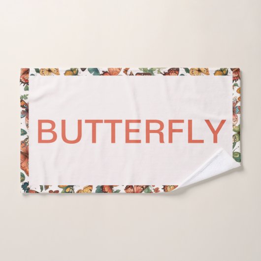 vlinderbadhanddoek bad handdoek (Handdoek)
