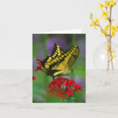 vlinderbiljet kaart (Gele Bloem)