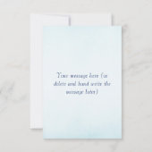 Vlinderblauw Sinaasappels vleugels Bedankkaart (Achterkant)