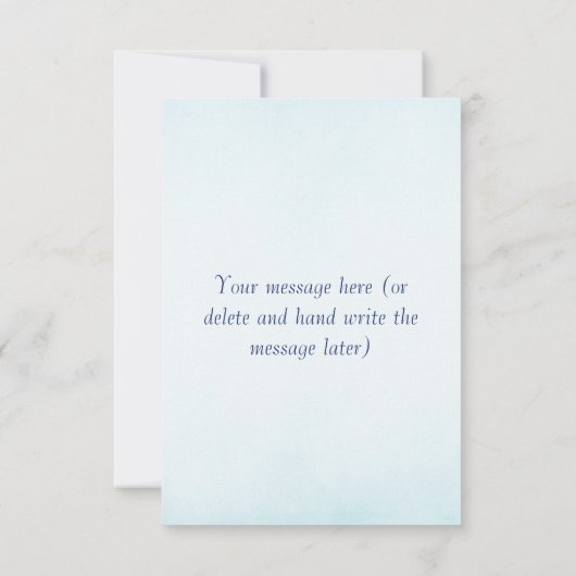 Vlinderblauw Sinaasappels vleugels Bedankkaart (Achterkant)