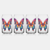 Vlinderblauw Sinaasappels vleugels Blikvorm Glas (Voorkant)