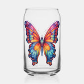 Vlinderblauw Sinaasappels vleugels Blikvorm Glas (Voorkant)