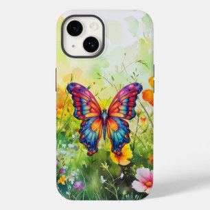 Vlinderblauw Sinaasappels vleugels Case-Mate iPhone 14 Hoesje