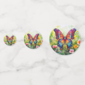 Vlinderblauw Sinaasappels vleugels Confetti (Voorkanten)