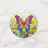 Vlinderblauw Sinaasappels vleugels Confetti (Kleine voorkant)