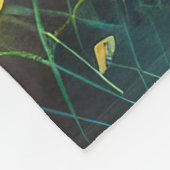 Vlinderblauw Sinaasappels vleugels Fleece Deken (Hoek)