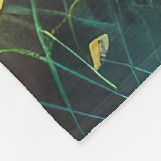 Vlinderblauw Sinaasappels vleugels Fleece Deken (Hoek)