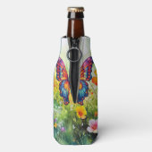 Vlinderblauw Sinaasappels vleugels Flesjeskoeler (Fles Achterkant)